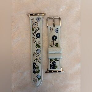 Coach Floral Apple Watch Band in Blue